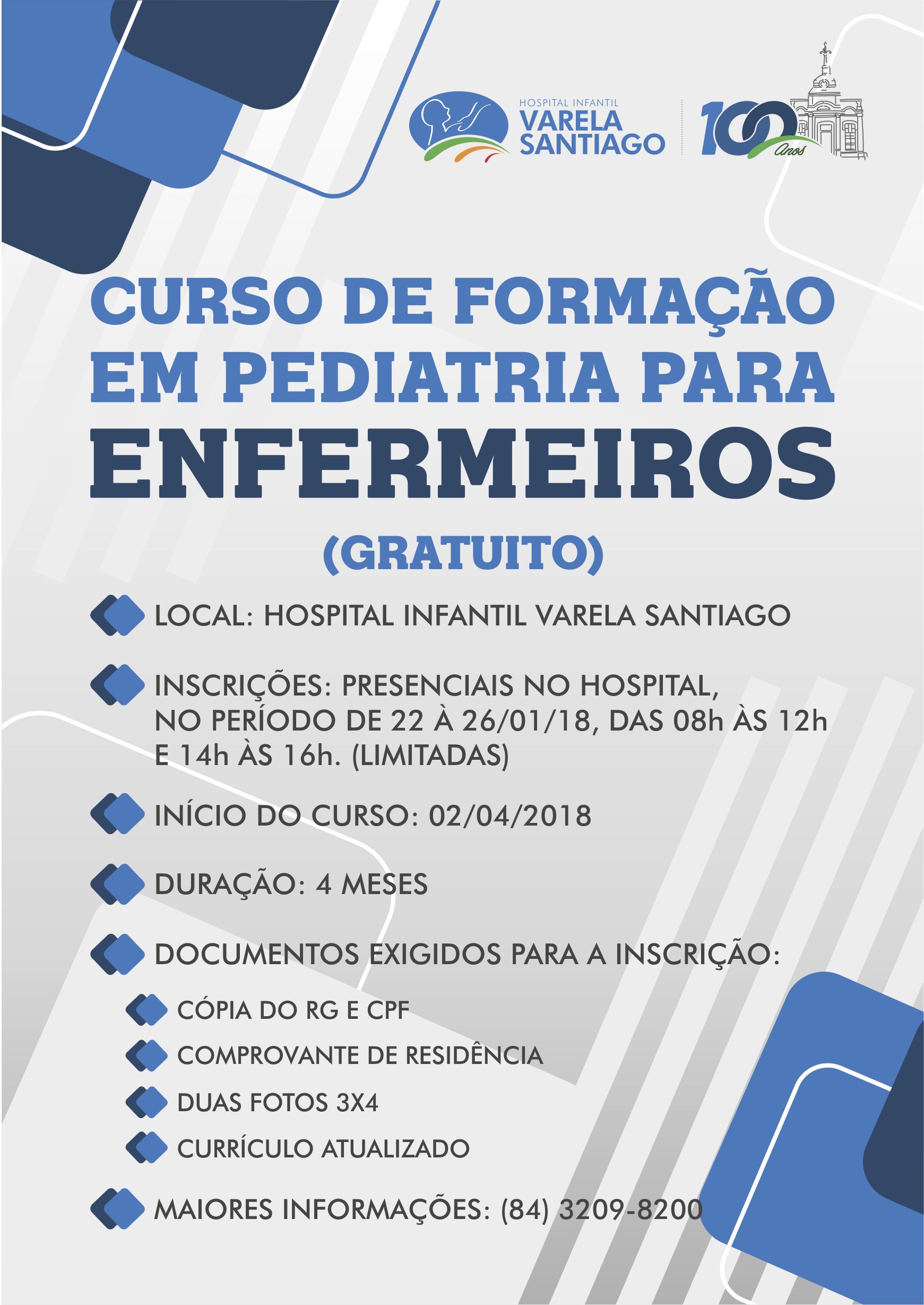 Varela promove curso gratuito de formação em pediatria para enfermeiros