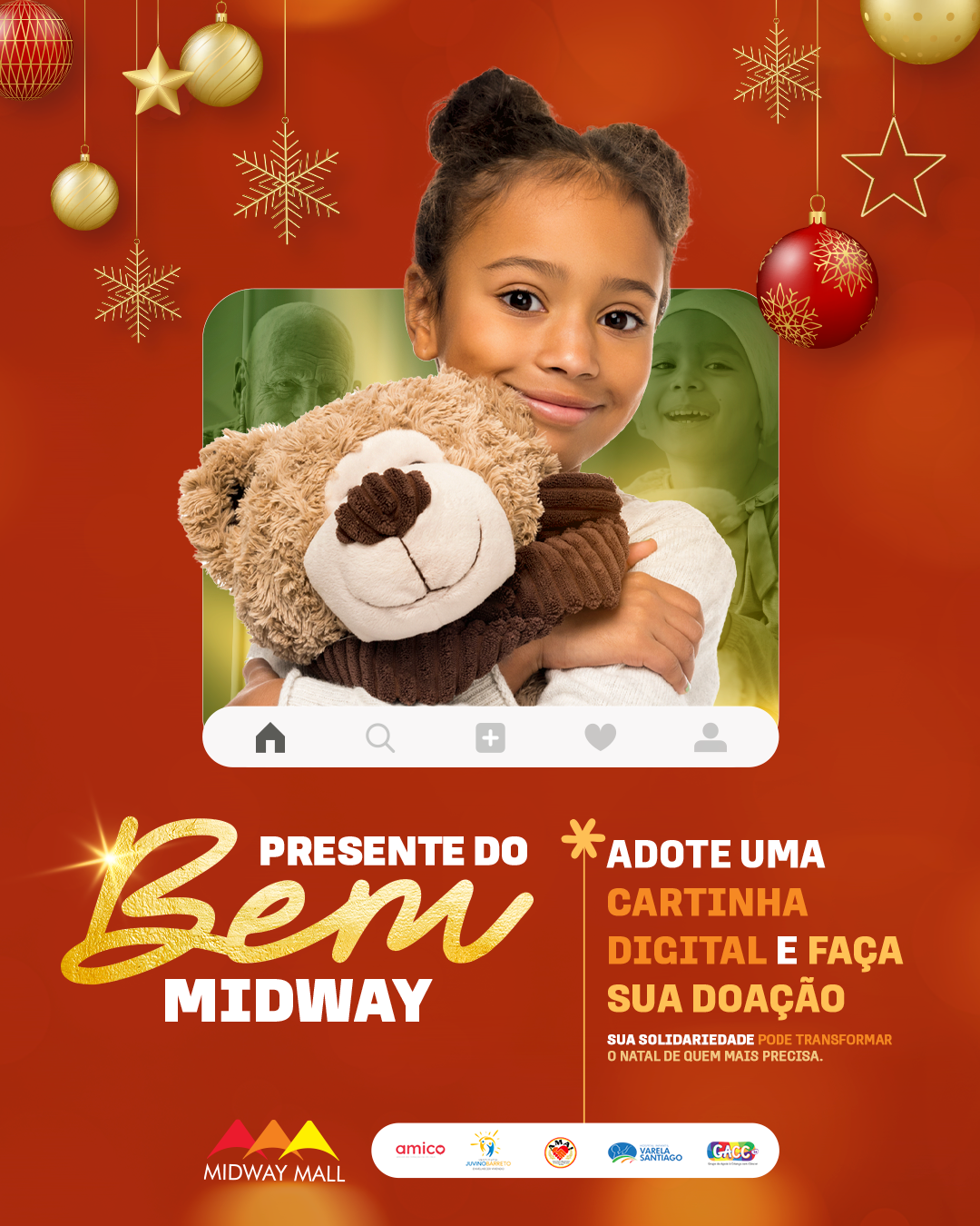 Hospital Infantil Varela Santiago participa da campanha “Presente do Bem” no Midway Mall