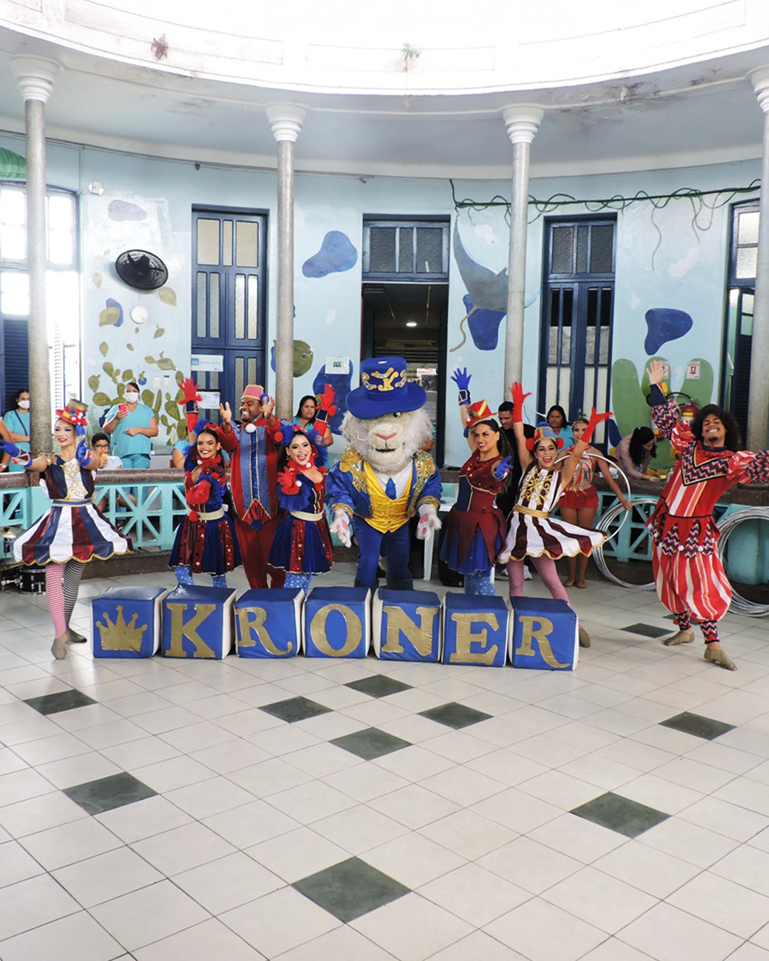Hospital Infantil Varela Santiago recebe visita especial do Circo Kroner e leva alegria aos pacientes